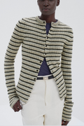 Cardigan en laine shetland et cachemire