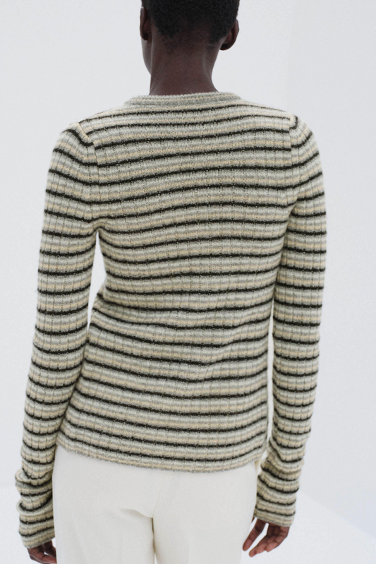 Cardigan en laine shetland et cachemire