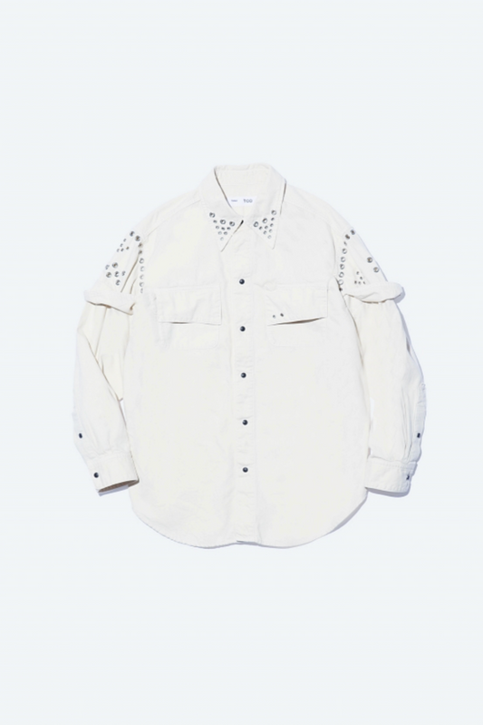 Chemise en denim off white