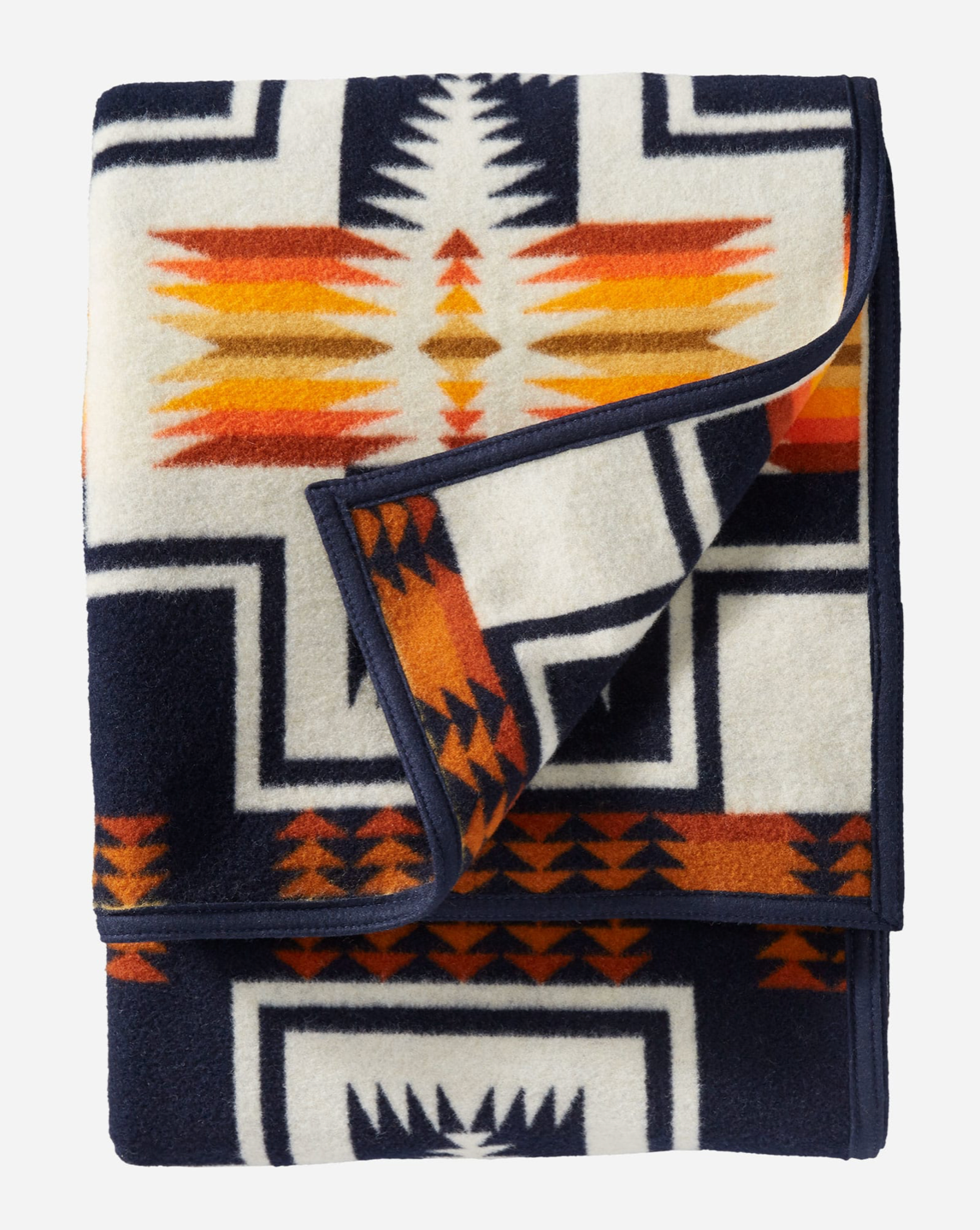 Plaid Harding Jacquard marine 162*203cm