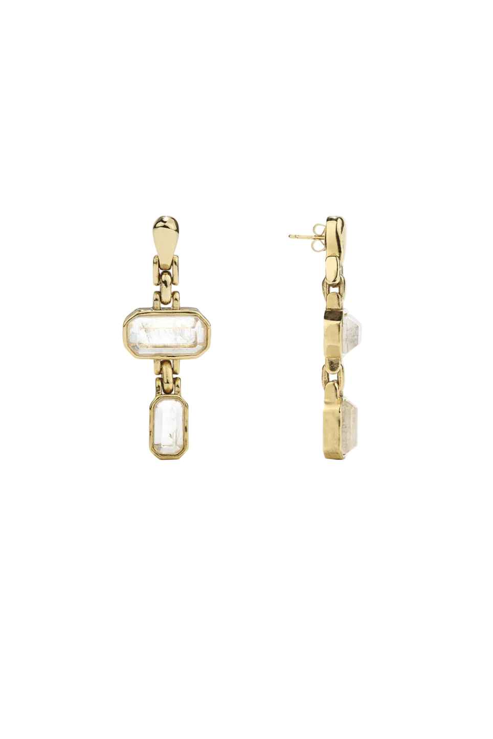 BO stones pendantes yellow gold
