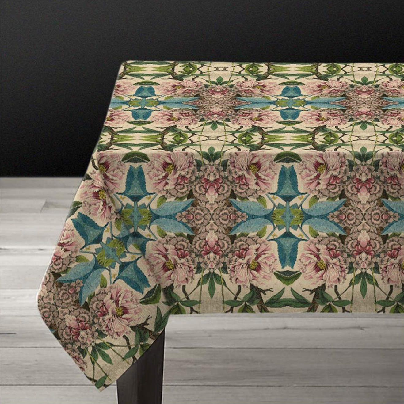 Nappe rectangulaire "Peonies"