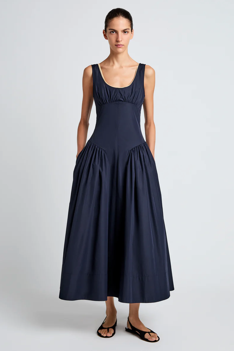 Kendall Dress in Tech Cotton Proenza Schouler White Label