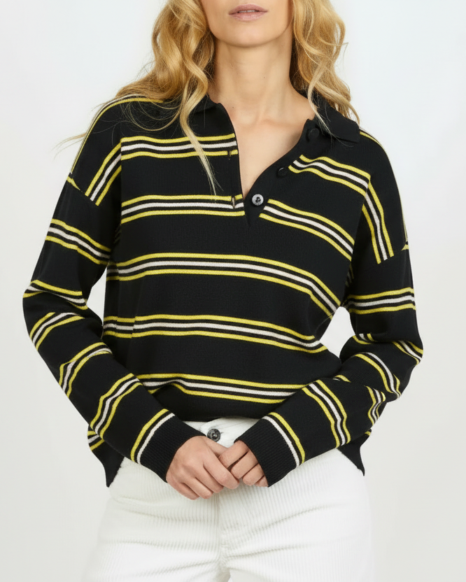 Polo Léon Stripes Light Navy 20