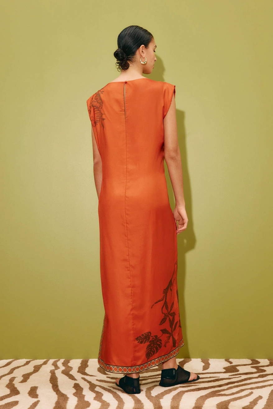 Robe en soie Alemais