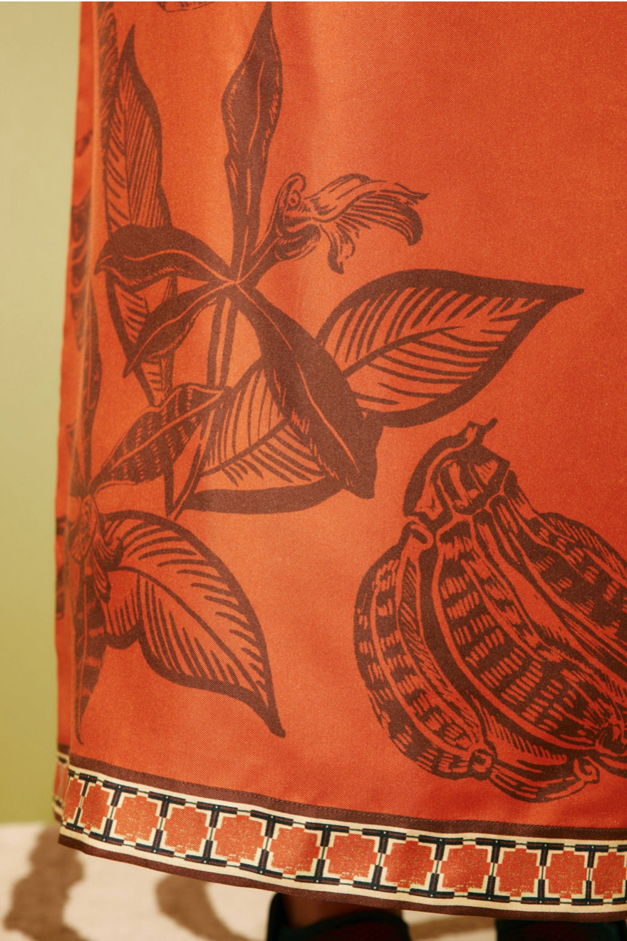 Robe en soie Alemais