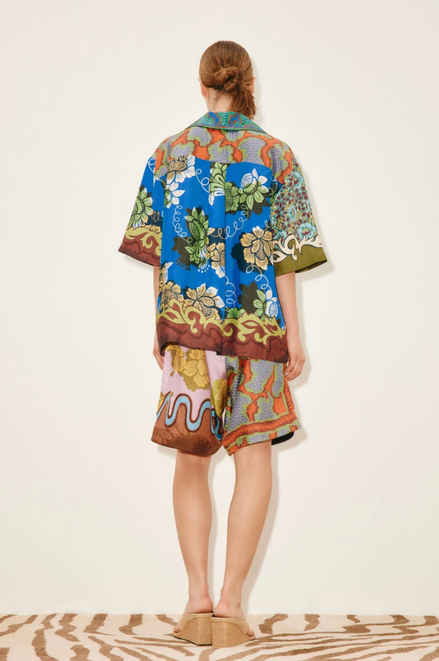 Chemise en twill de soie Arnie Alemais