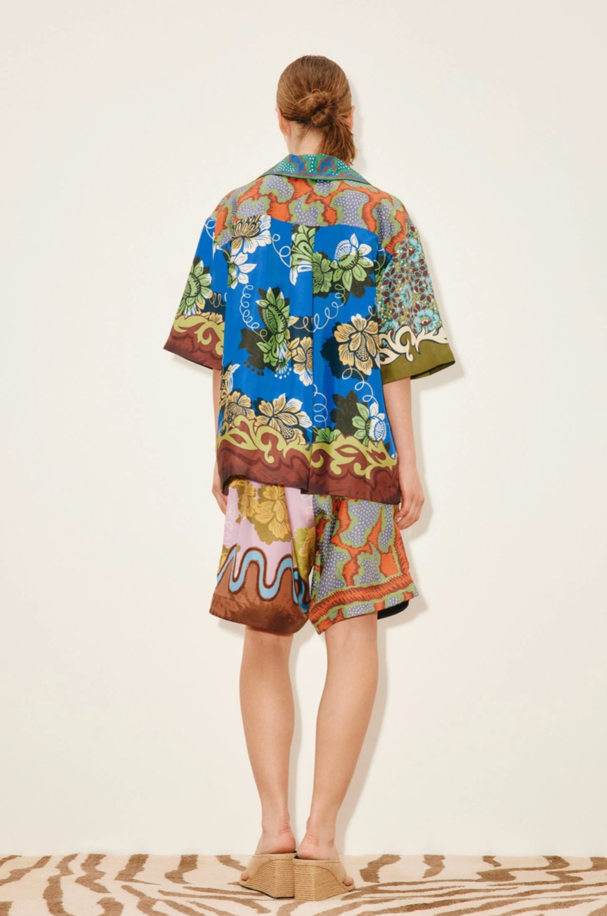 Short en twill de soie Arnie Alemais