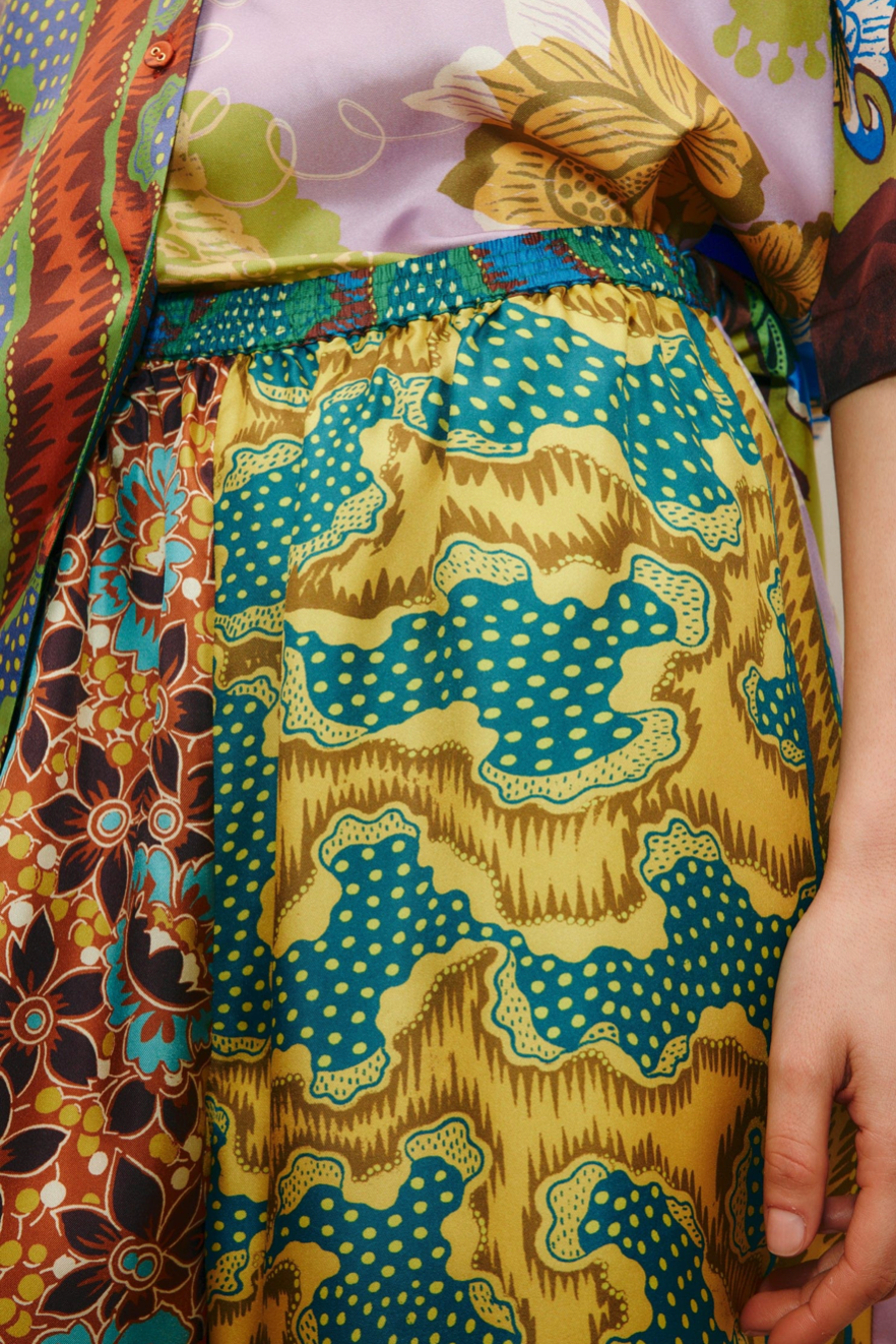 Short en twill de soie Arnie Alemais