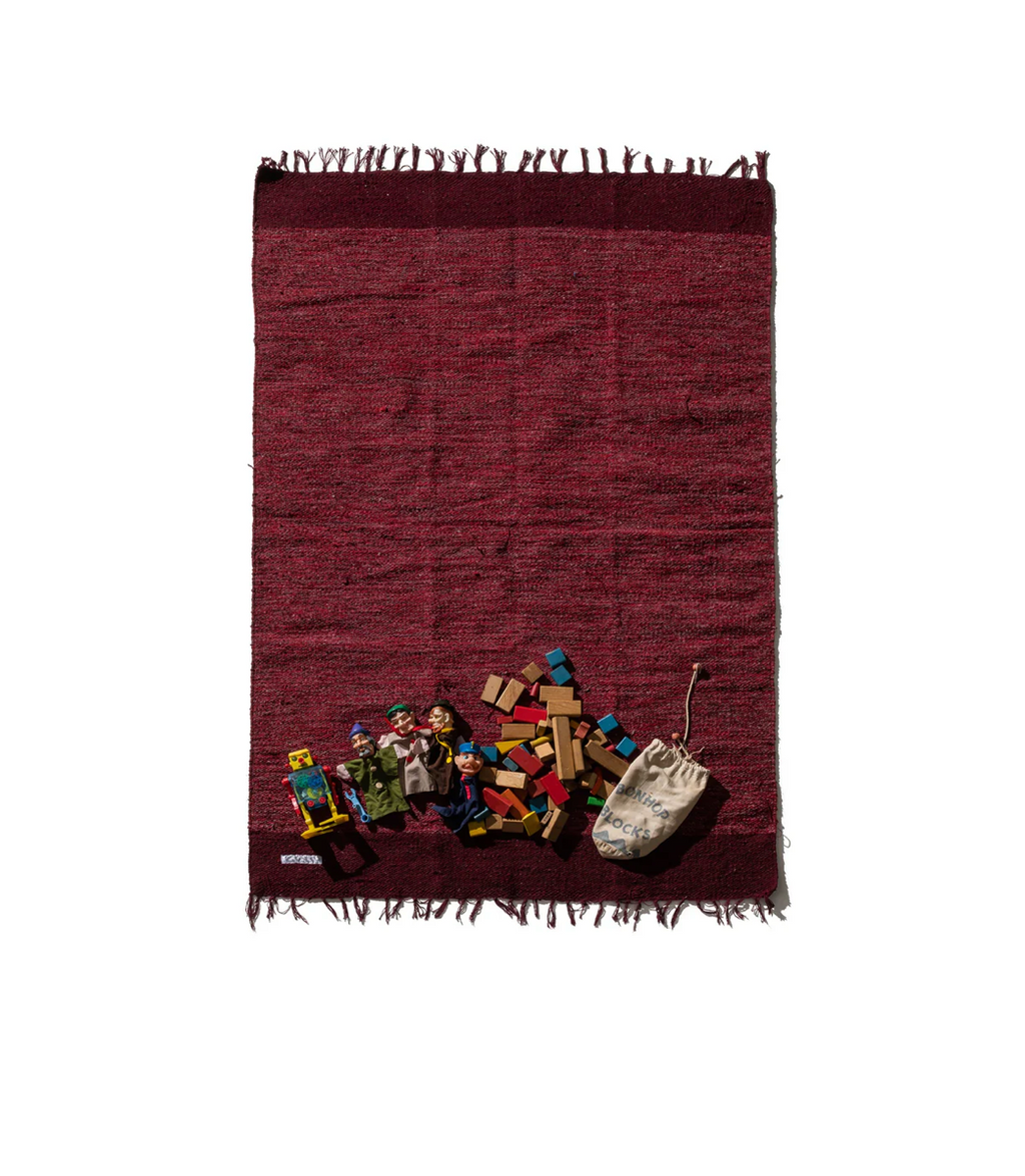 Tapis recyclé burgundy 1.4*2m Puebco