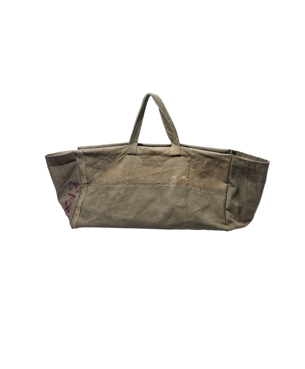 Vintage tent fabric bag Puebco