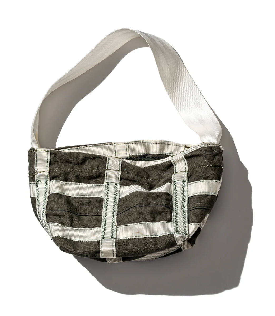 VINTAGE BROWN BRAKE PARACHUTE EXTRA SMALL BAG Puebco