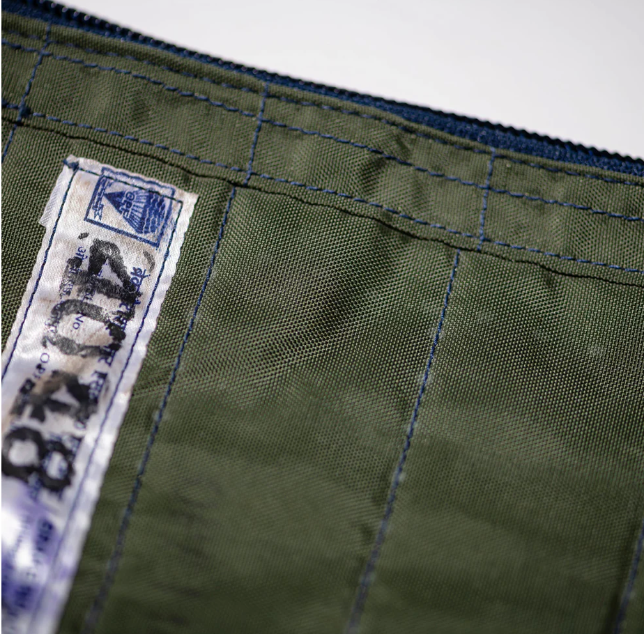 VINTAGE BRAKE PARACHUTE QUILTED POUCH Puebco