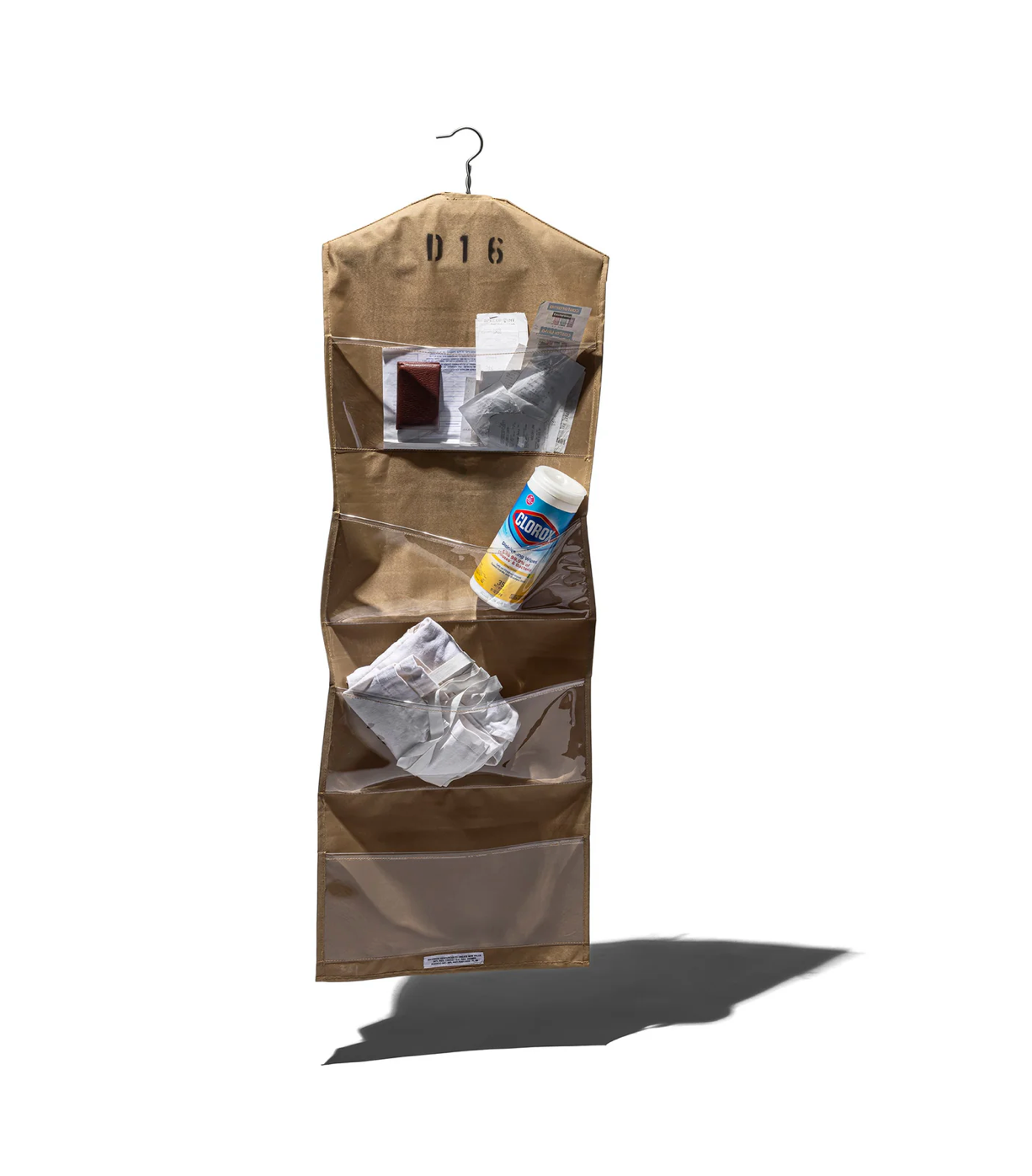 RUBBERIZED FABRIC HANGING ORGANIZER Puebco