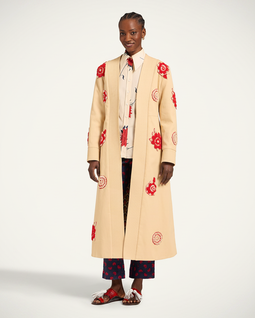 KINTSUGI COAT EMBROIDERED LA DOUBLE J