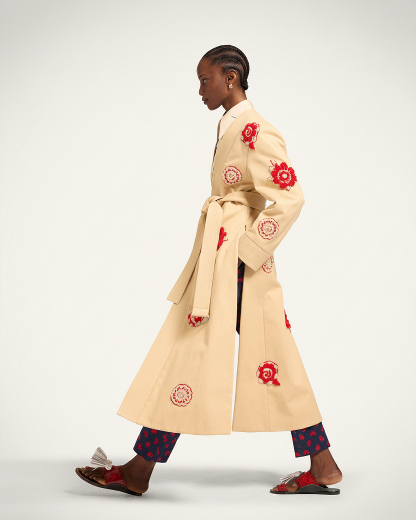 KINTSUGI COAT EMBROIDERED LA DOUBLE J