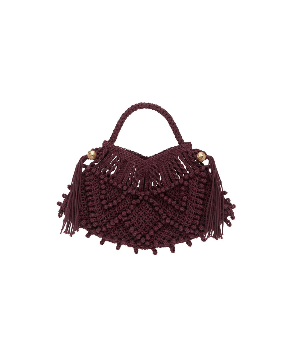 Macrame crescent bag Alemais
