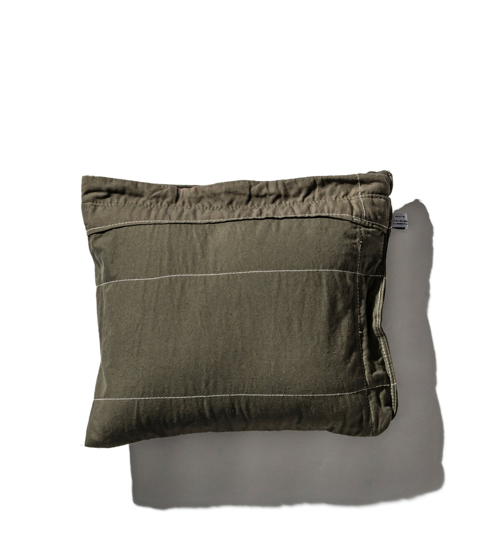 Vintage machine cover fabric cushion Puebco