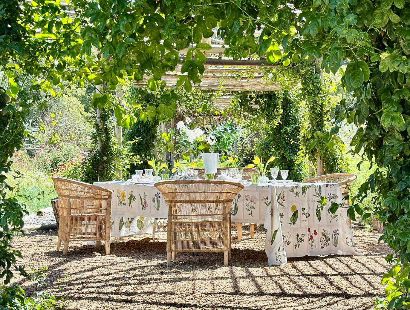 Nappe en lin "Botanical Tiles" John Derian x S&B