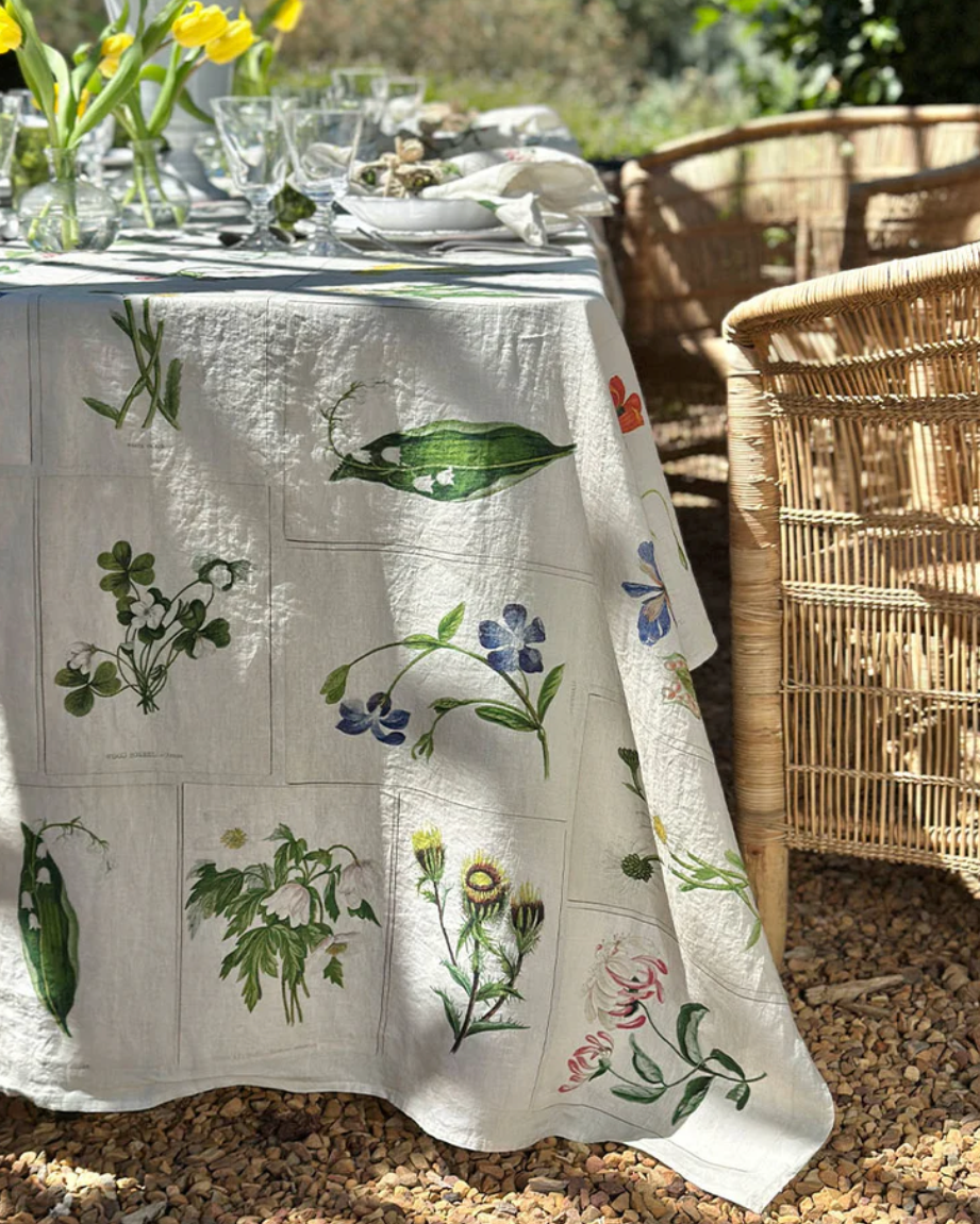 Nappe en lin "Botanical Tiles" John Derian x S&B