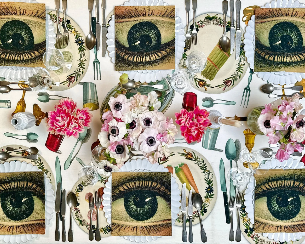 Serviette en Lin "Eye" Summerill & Bishop x John Derian