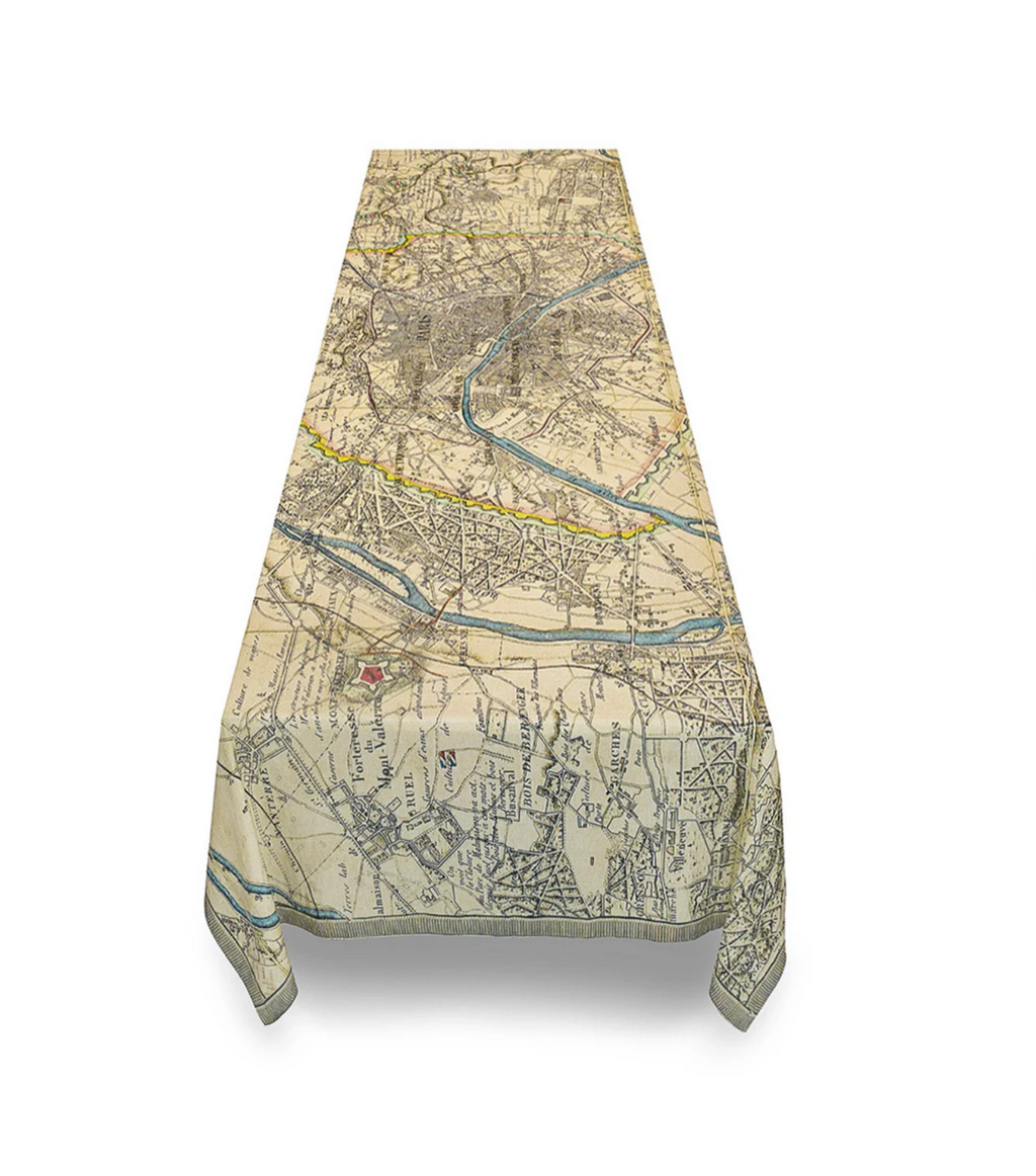 Nappe en lin "Paris map" John Derian x S&B
