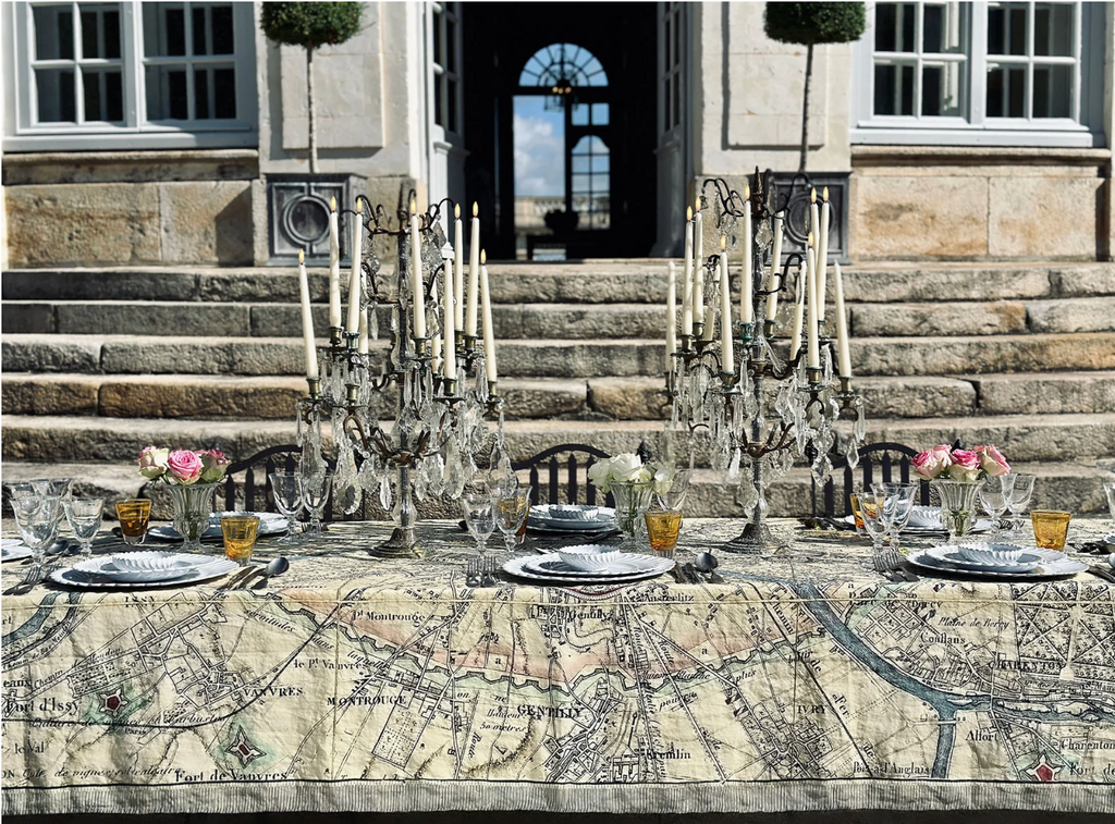 Nappe en lin "Paris map" John Derian x S&B