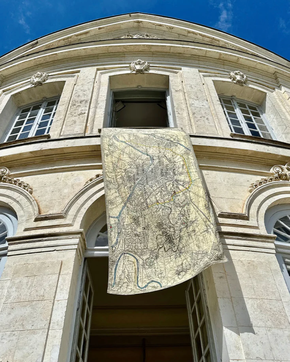 Nappe en lin "Paris map" John Derian x S&B