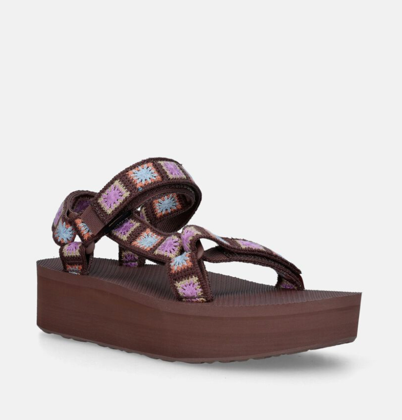 Women platform universal crochet Teva