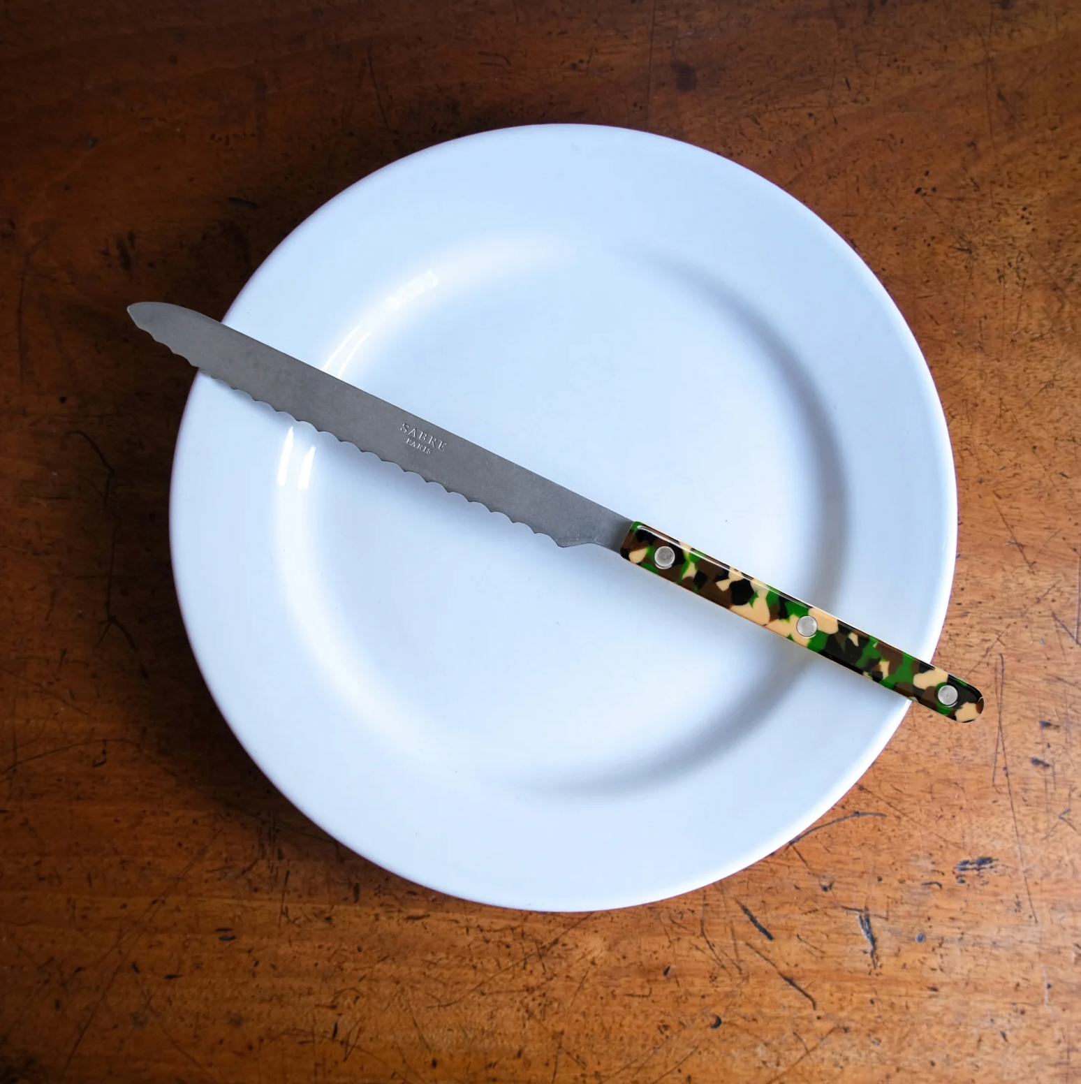 Couteau à pain bistrot camouflage Sabre