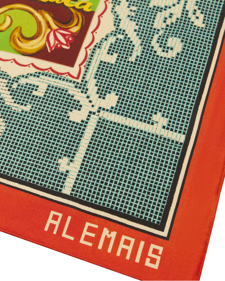 Alémais Ace silk scarf
