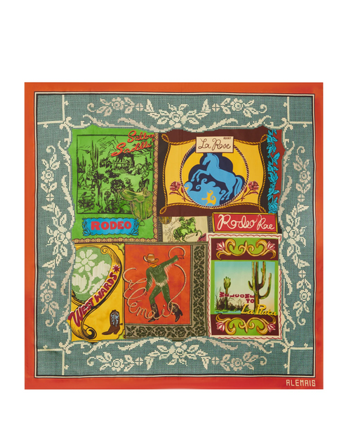 Alémais Ace silk scarf