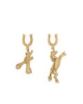 Alémais Django horse & cowboy earrings