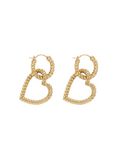 Alémais Django Rope Heart Hoop Earrings