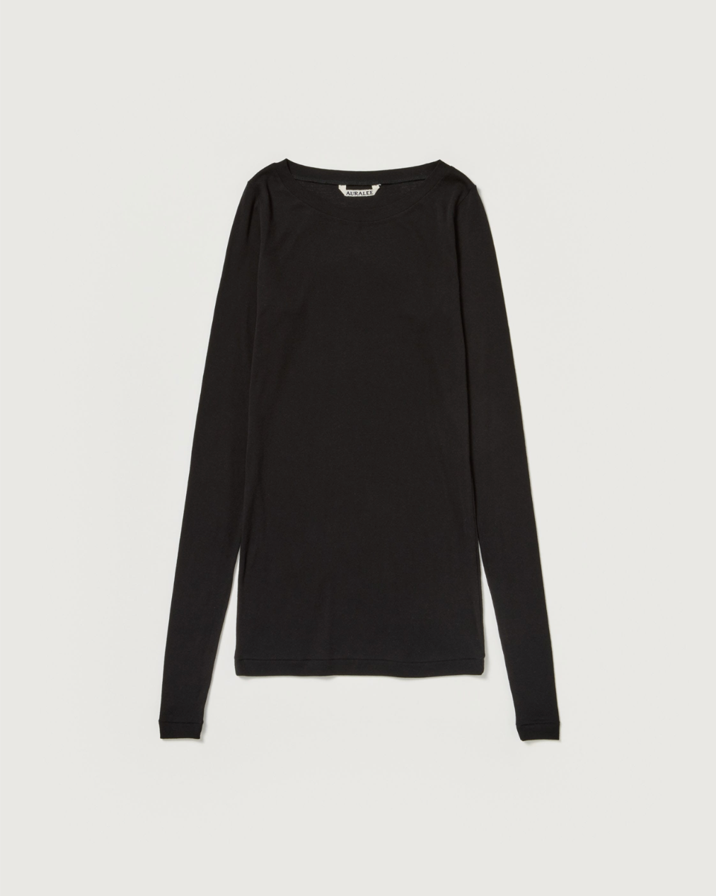 Auralee – T-shirt à manches longues col large