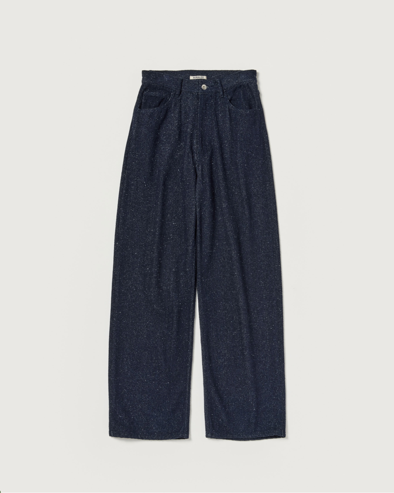 Auralee – Pantalon large en denim de soie