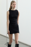RIER - Mini Dress Fleece charbon