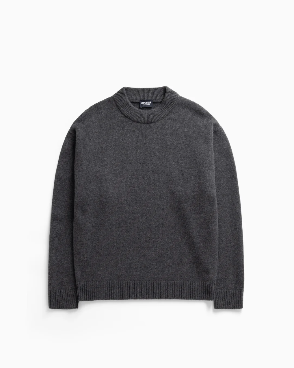 ARPENTEUR  Pull col rond anthracite