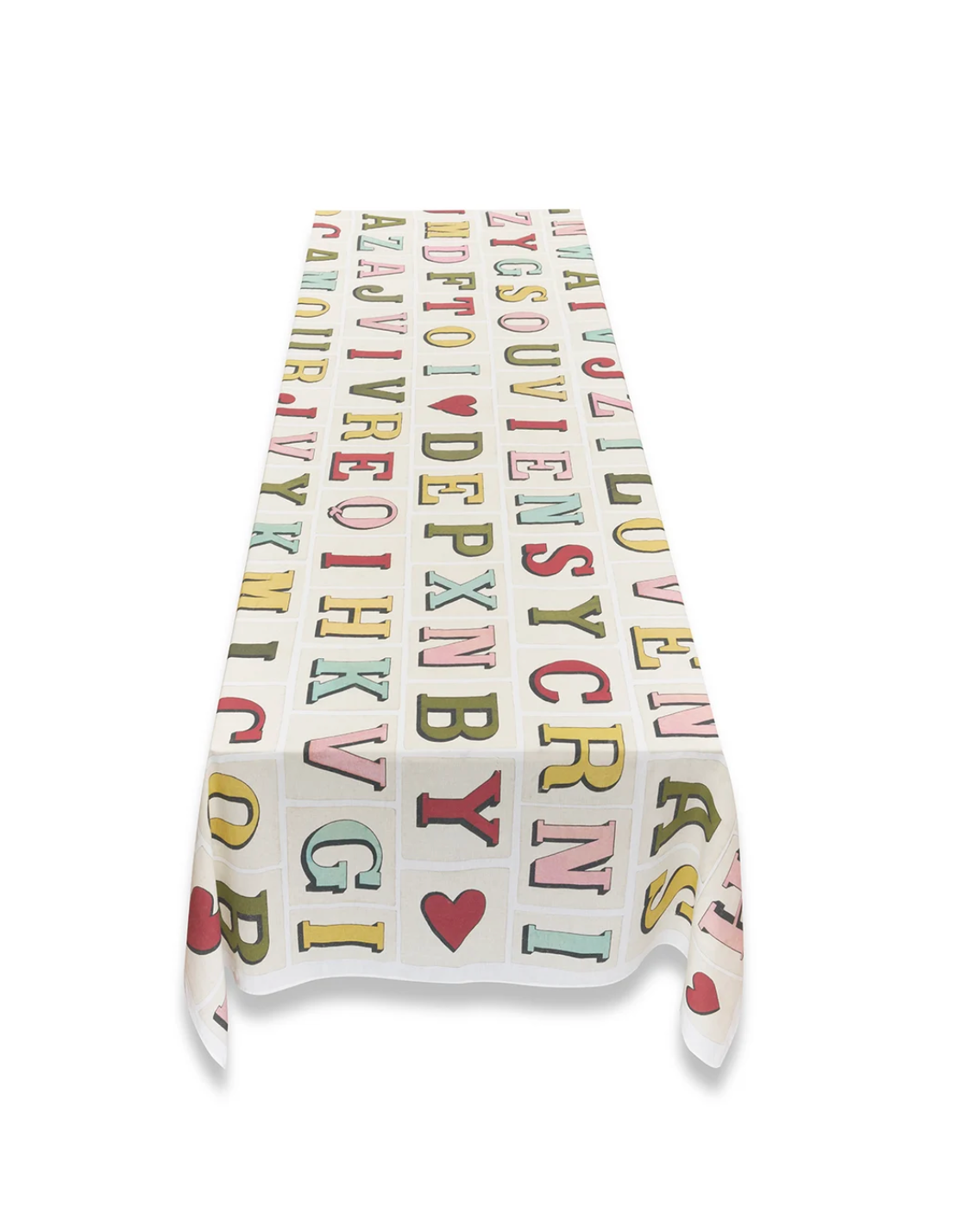 Summerill & bishop x John Derian nappe en lin Alphabet