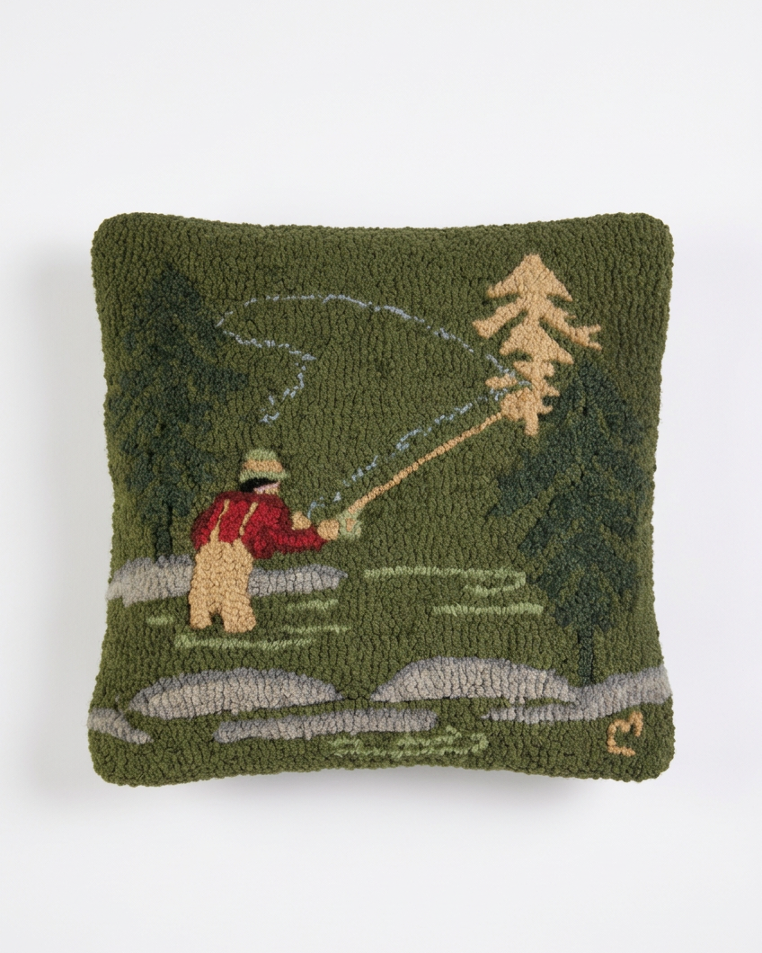 Coussin en laine fisherman