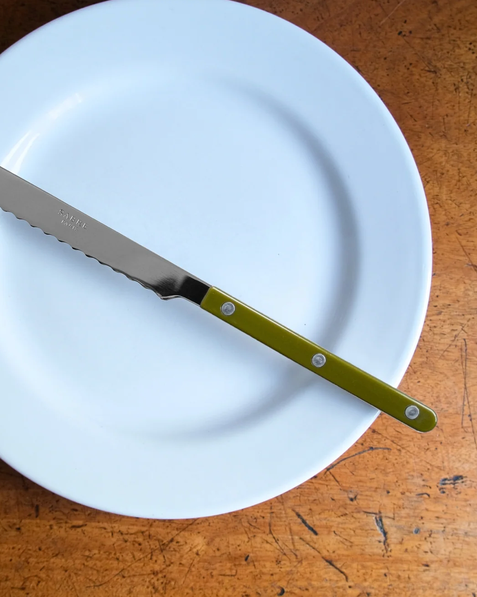 Sabre - Couteau à pain bistrot Vert fougère