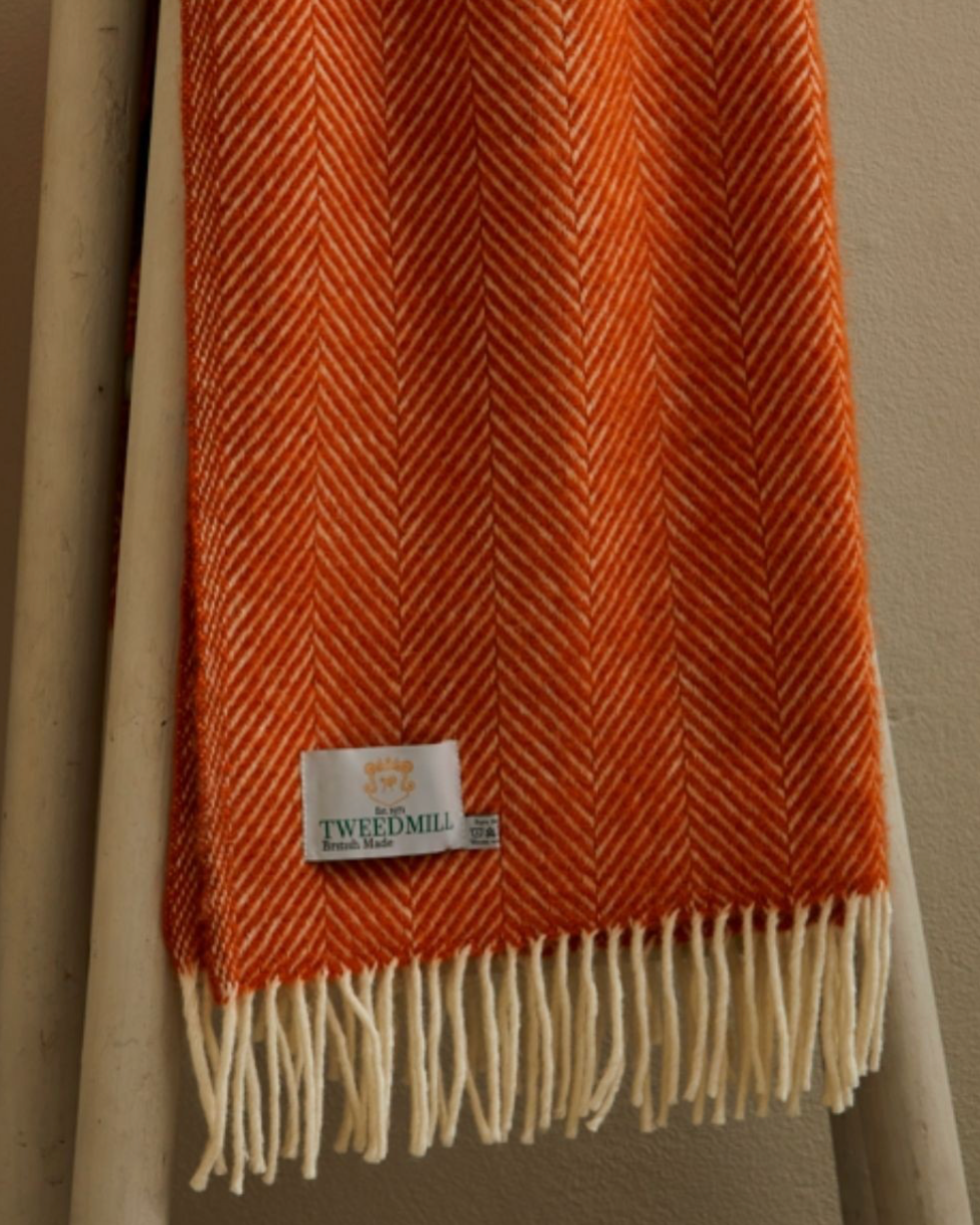 Tweedmill - Plaid Fishbone Cinnamon