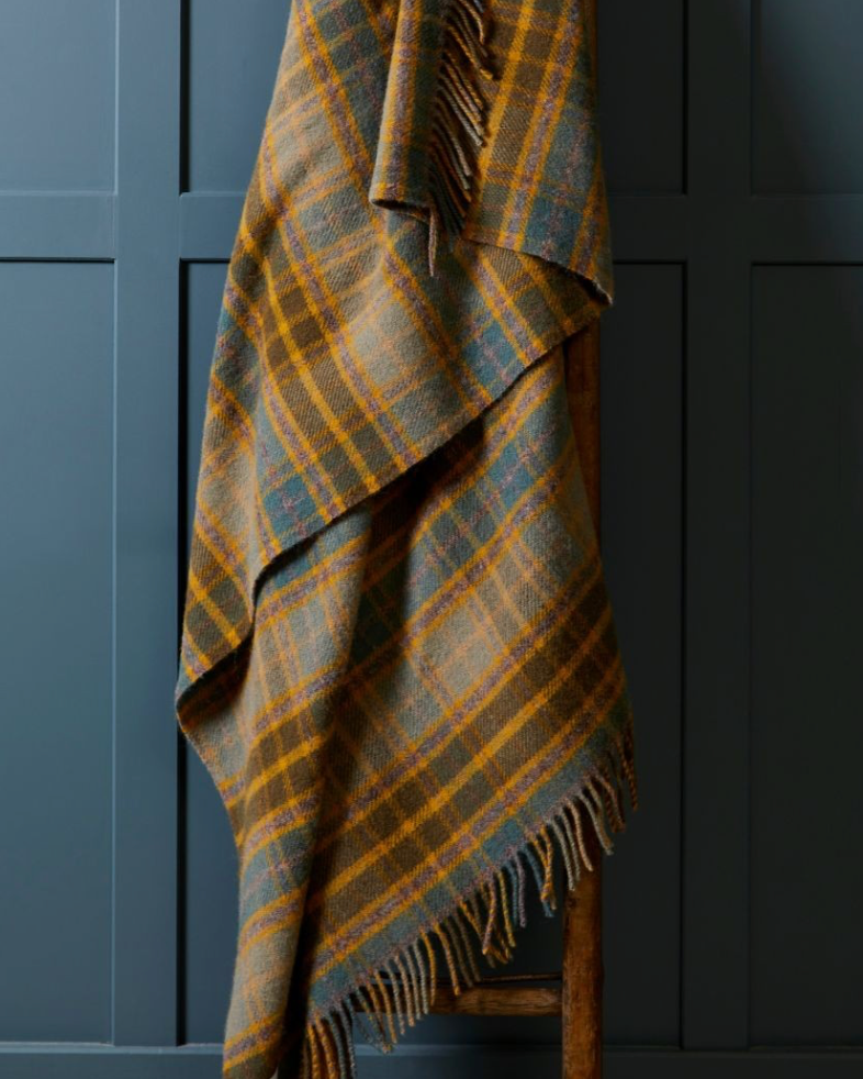 Tweedmill - Plaid Tartan mustard cottage