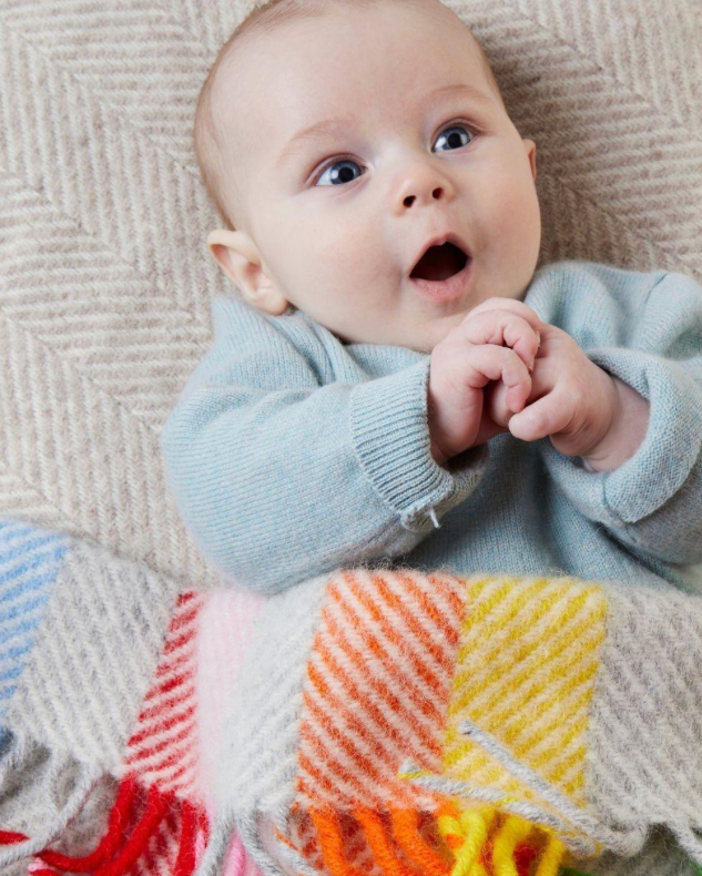 Tweedmill - Plaid bébé rainbow