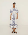 Alémais Hazel embroidered midi dress