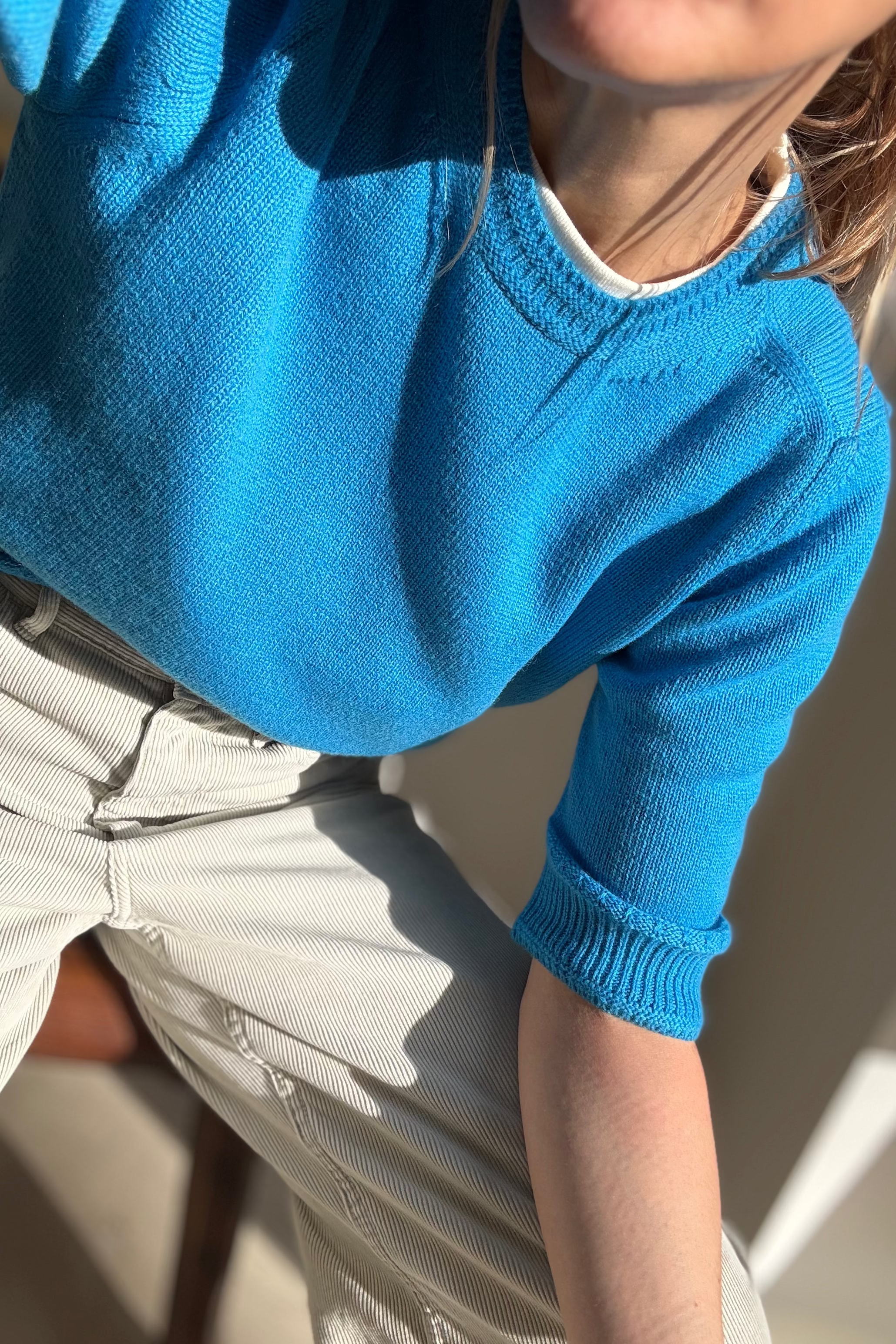 Top Ecume Turquoise Molli