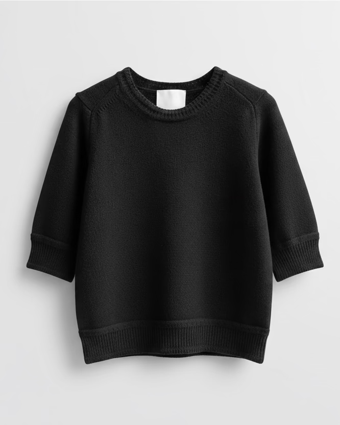 Top Ecume Noir Molli