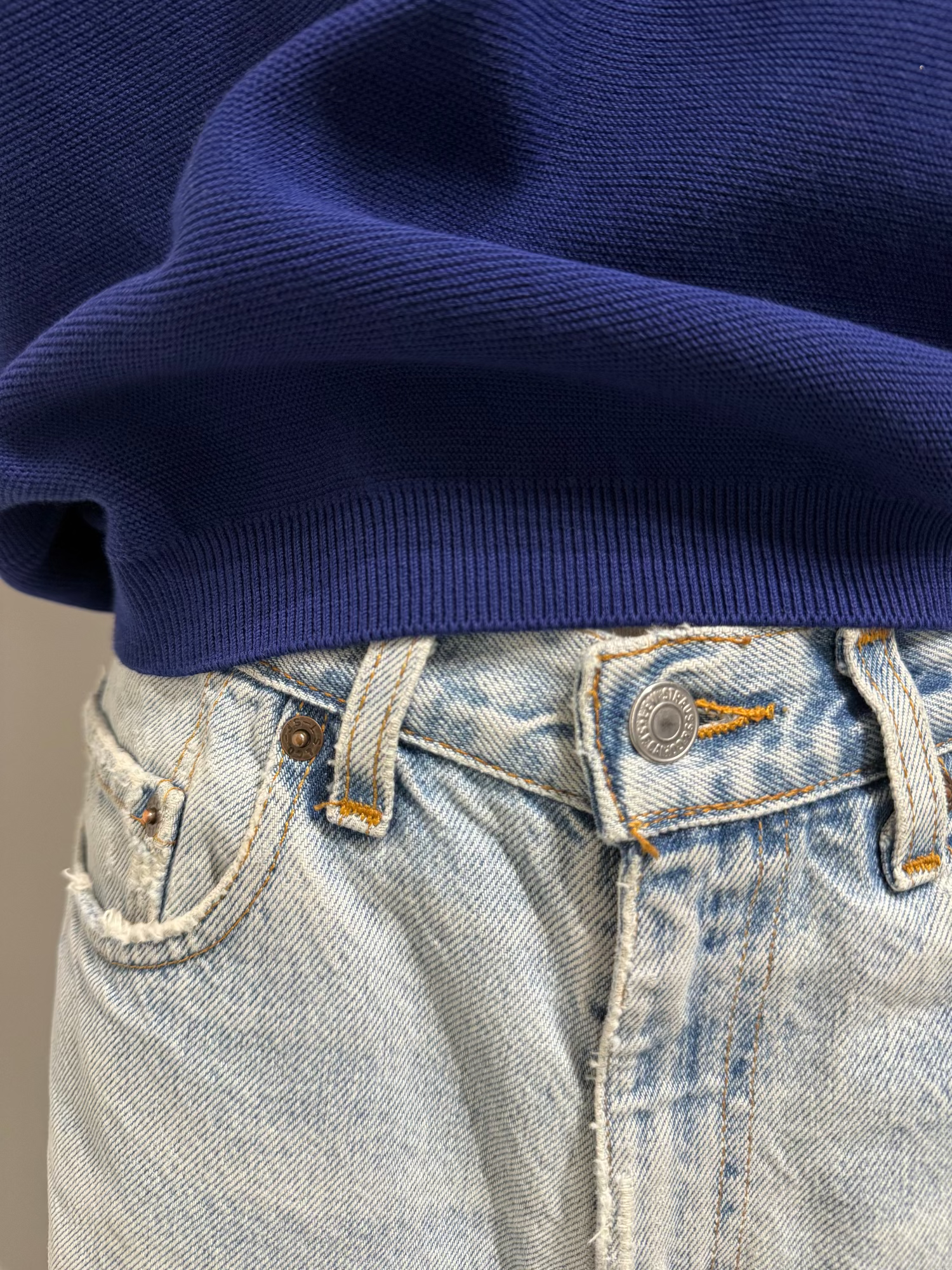 Top Tournesol Bleu Faience MOLLI