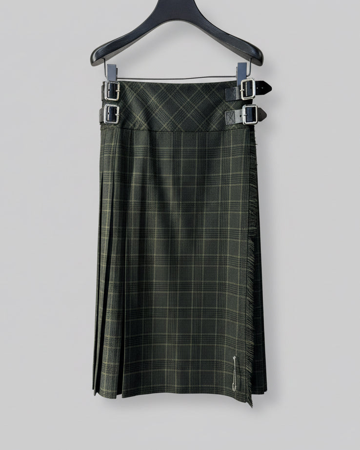 Le Kilt - Midi Kilt Green prince of Wales