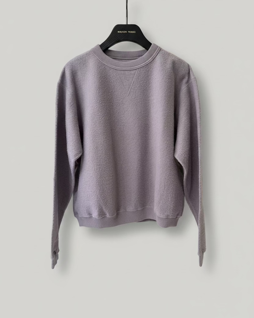 Hina reversed fleece sweatshirt Minimal Gray Sunray